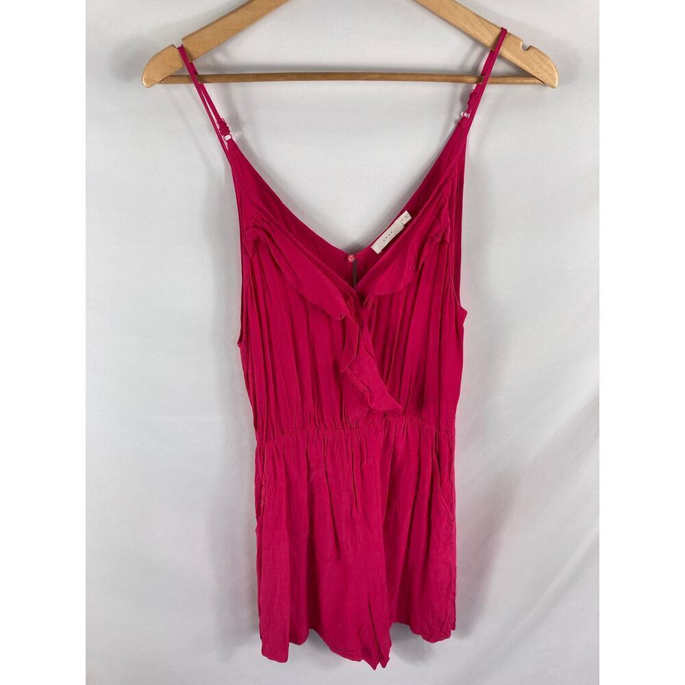Lush Nordstrom Pink Sleeveless V Neck Romper Size Small